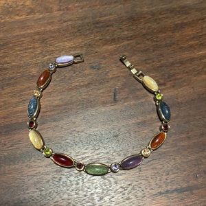 Bracelet with Multicolor set beads and crystals